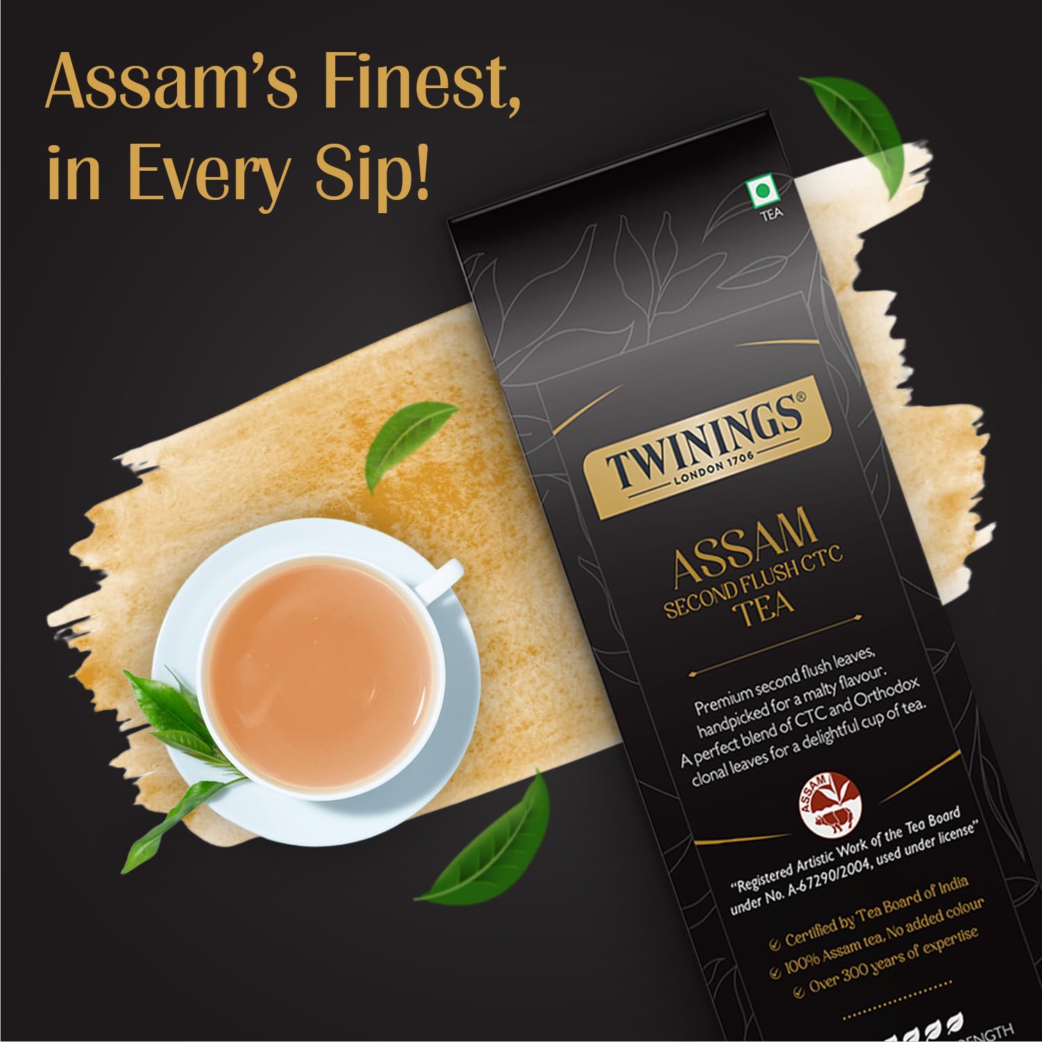 Twinings Assam Second Flush CTC Tea, 250g | Pack of 1 | 100% Assam Tea | Strong Flavour Strength | For Malty, Robust Flavour | No Added Colour - Image 7 thumbnail