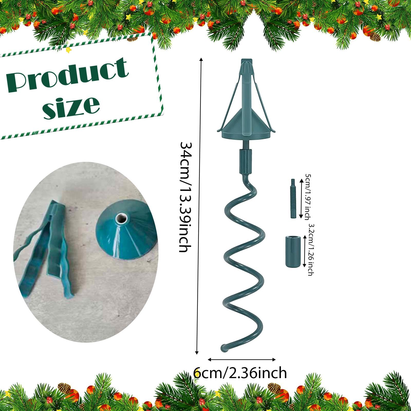 F Fityle Supporto per Puntale Dell'albero Di Natale, 34 Cm Supporto Universale Girevole per Topper in Metal, Per Colonna, Spirale, Clip, Conica, Adatto a Tronchi D'albero Fino a 3.2 Cm Di Diametro