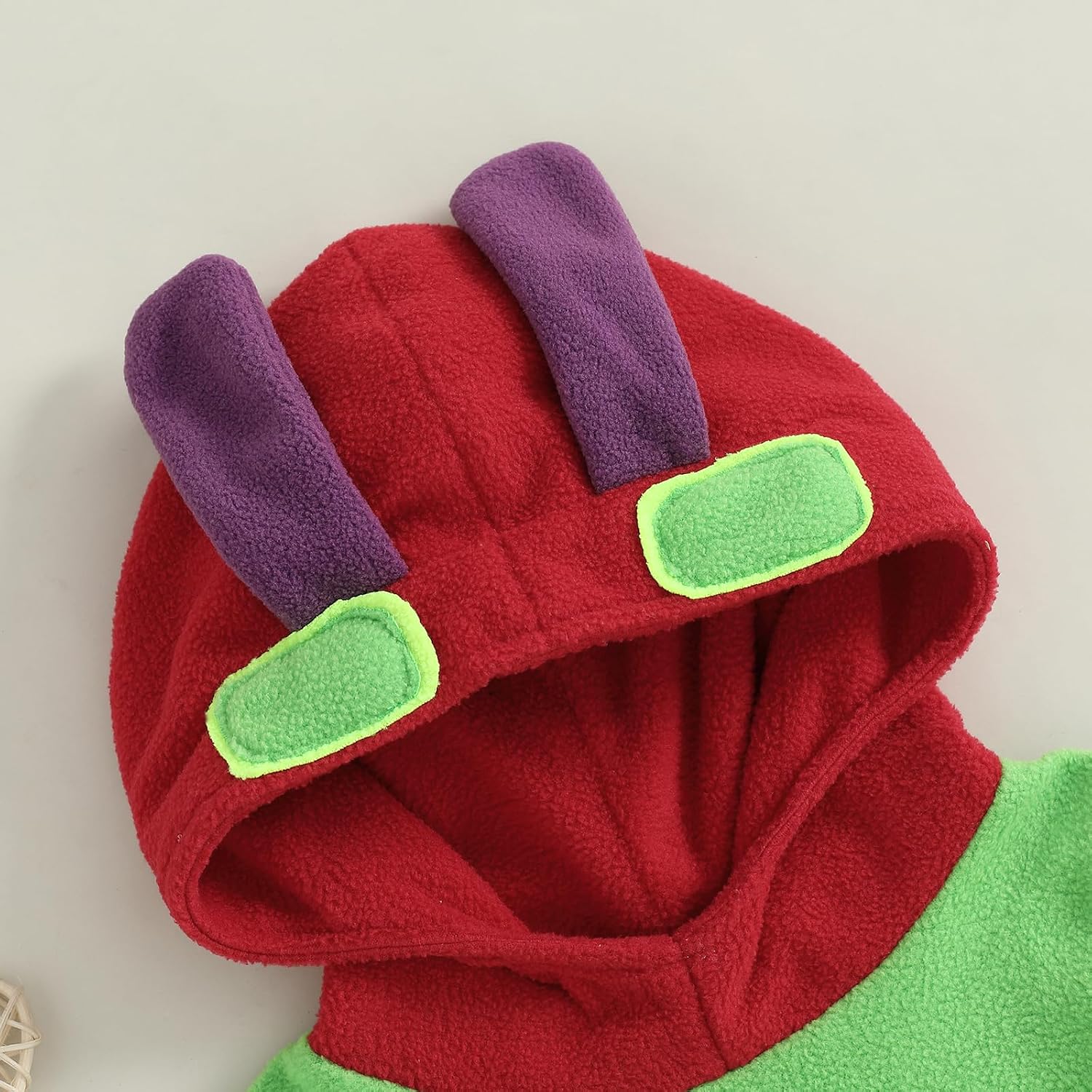 Kids Toddler Baby Boys Girls Halloween Hungry Caterpillar Costume Fleece Hooded Sweatshirt Party Cosplay