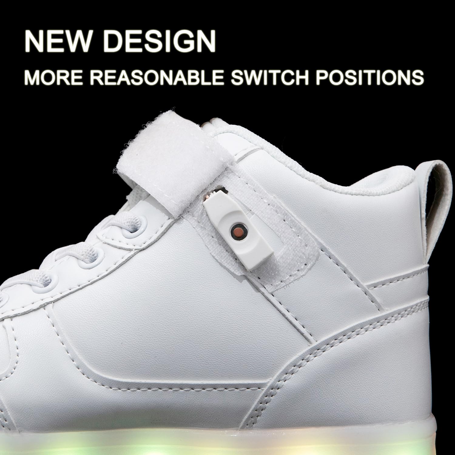 Kids Light up Shoes Led Sneakers USB Charging Flashing Trainers for Boys Girls High Top Sneakers