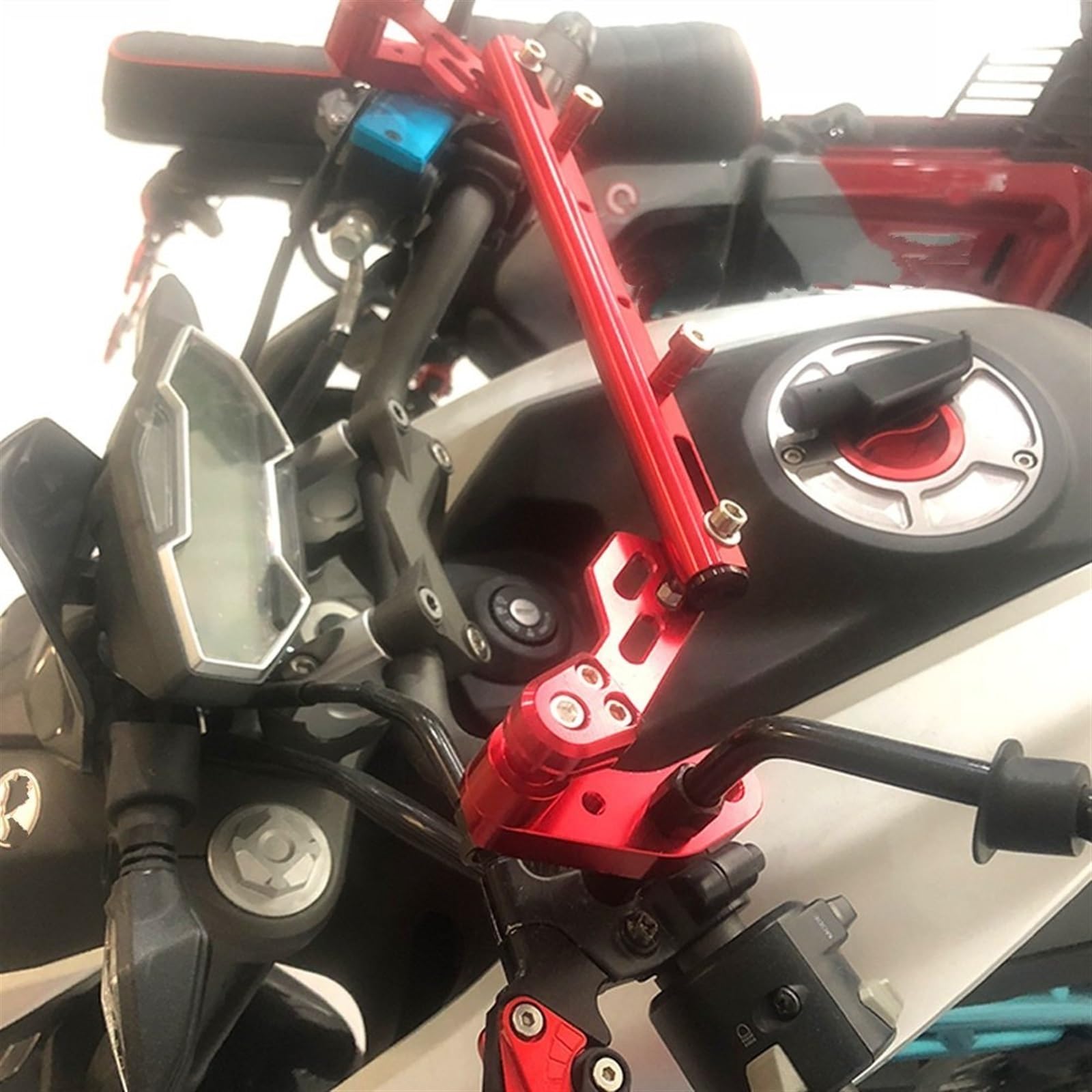 Dla YAMAHA MT01 MT09 MT07 MT10 MT03 MT 09 07 03 MT-09 MT-07 Motocykl Bilans Kierownica Poprzeczka (Kolor : Gray B, Rozmiar : 1)