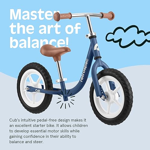 Miniatura 10 de Retrospec Cub - Bicicleta de equilibrio de 12 pulgadas para niños pequeños, 18 meses a 3 años de edad, sin pedal, para principiantes y niños,