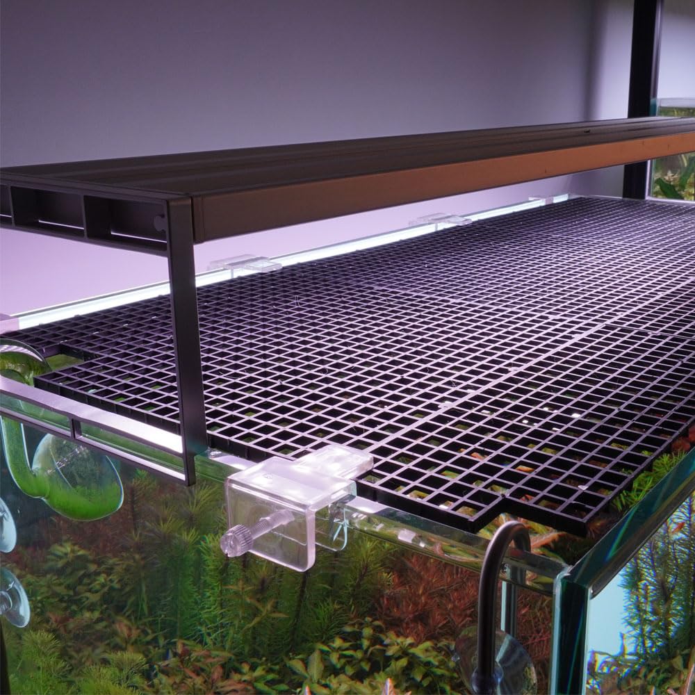 LINLAN 8 Pannelli Divisori Per Acquario 30x30cm - Griglia PVC Per Filtrazione Fai Da Te (Bianco) - Foto 6