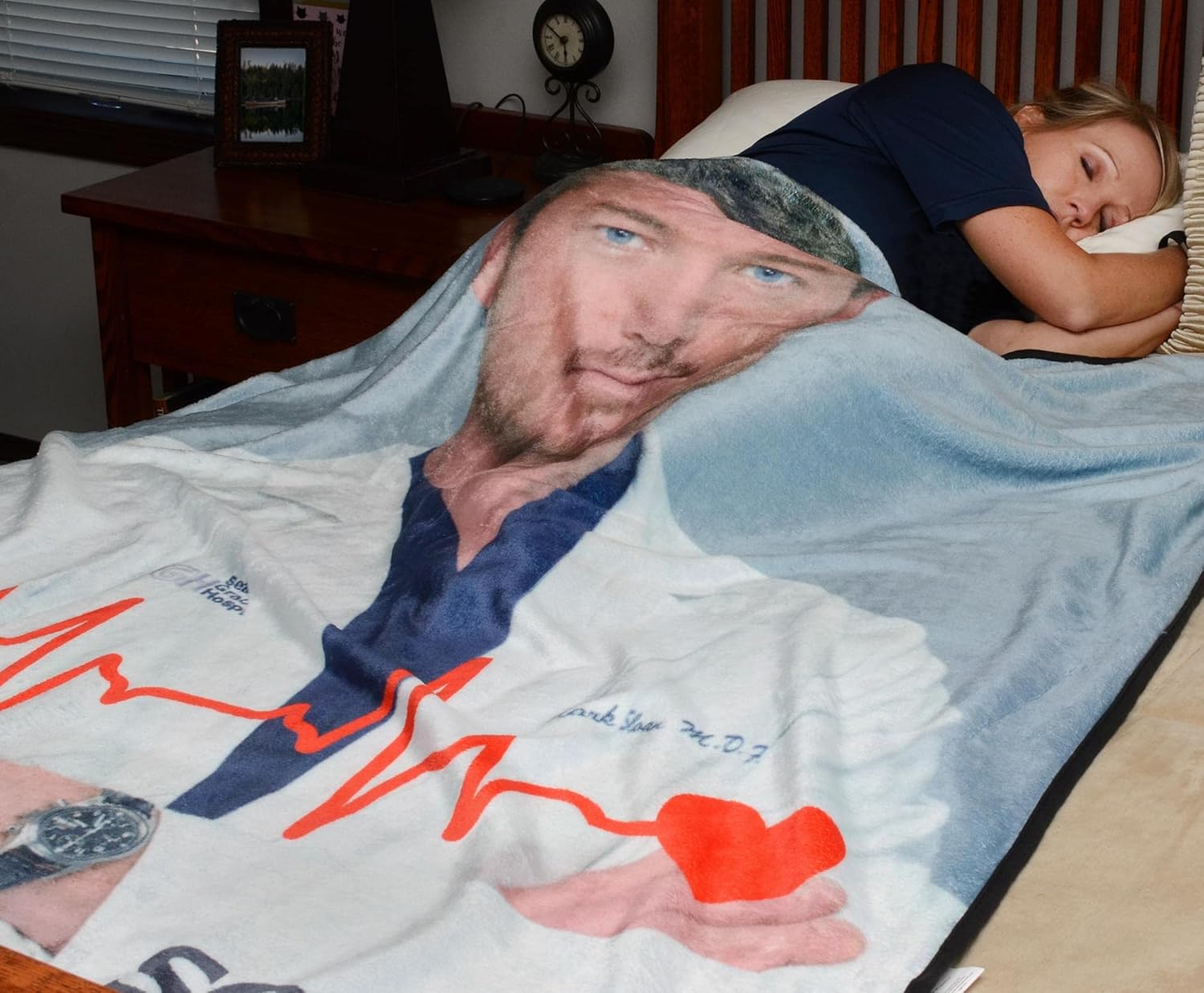 Grey's Anatomy McSteamy Plush Fleece Throw Blanket | Super Soft Decorative Cover for Sofa and Bed, Cozy Home Decor Room Essentials | TV Medical Drama Gifts and Collectibles | 45 x 60 Inches - Image 6