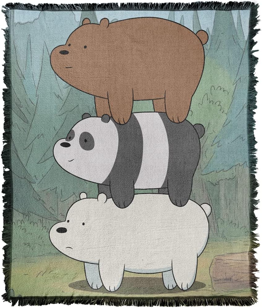 LOGOVISION Steven Universe Blanket, 50"x60" Steven and Lion Woven Tapestry Cotton Blend Fringed Throw