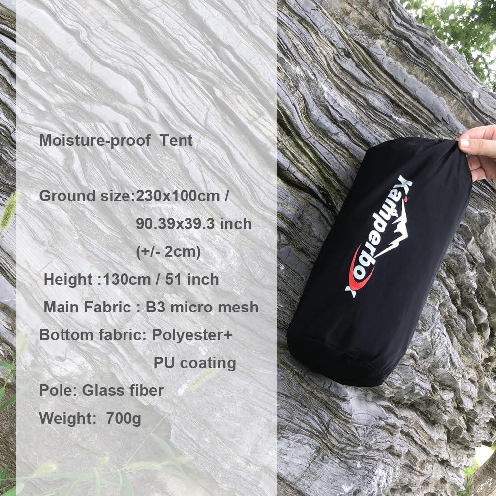 HUIOP Namiot siatkowy na zewnątrz, ultralekki, 700 g, odporny na komary, namiot kempingowy, łatwy montaż, podwójny słupek, odporny na wilgoć, namiot turystyczny dla 1 osoby