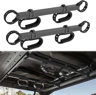 20079 UTV Gun & Bow Rack Overhead in-CAB Holder for 1.5" - 2" Roll Bar Fits for Polaris RZR Ranger Yamaha Can Am Kawasaki Snowmobile Golf Cart 2-Pack