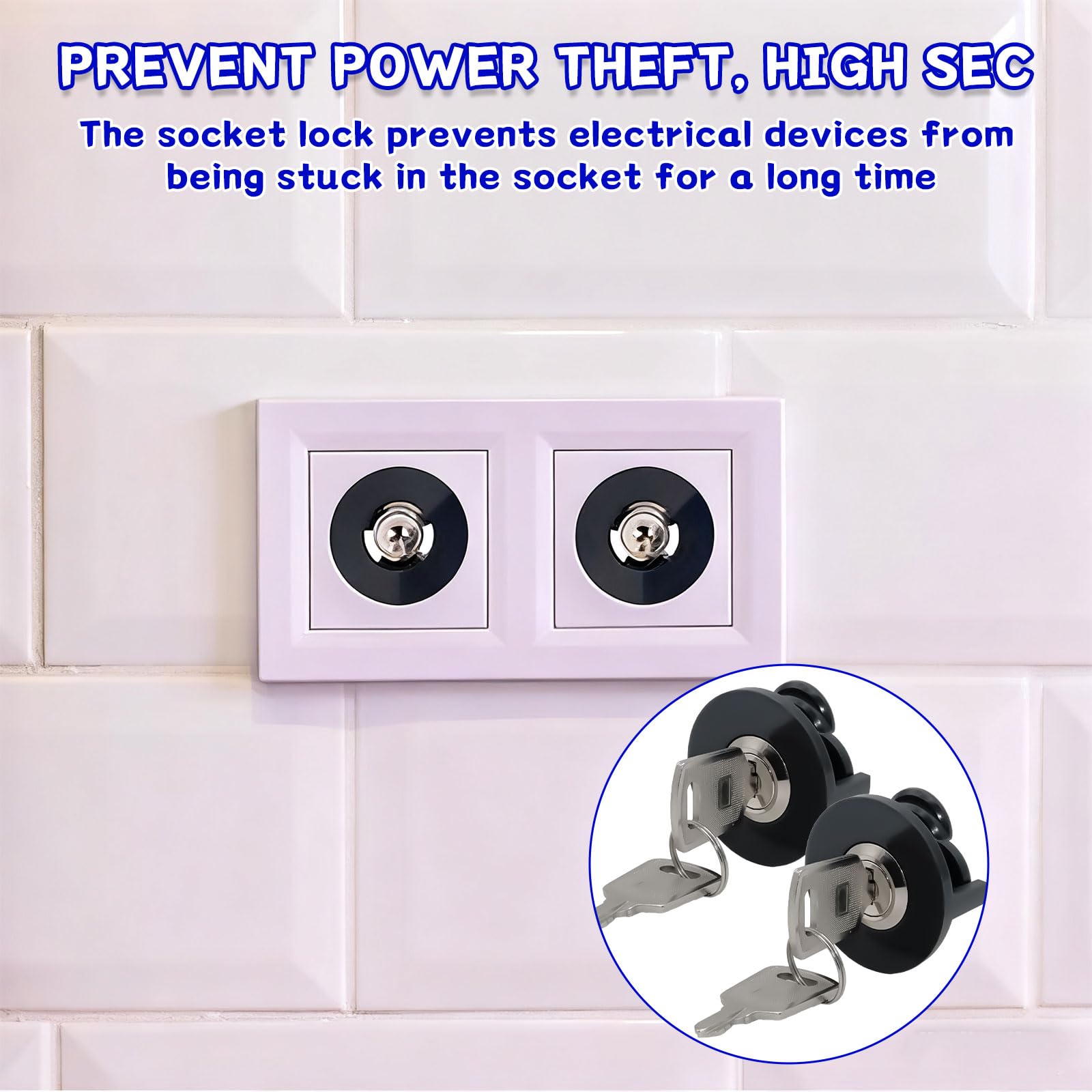 Benaton 2 Pieces Plug Lock Prevents Contact Of Children Pets With Electrical Appliances - Image 4