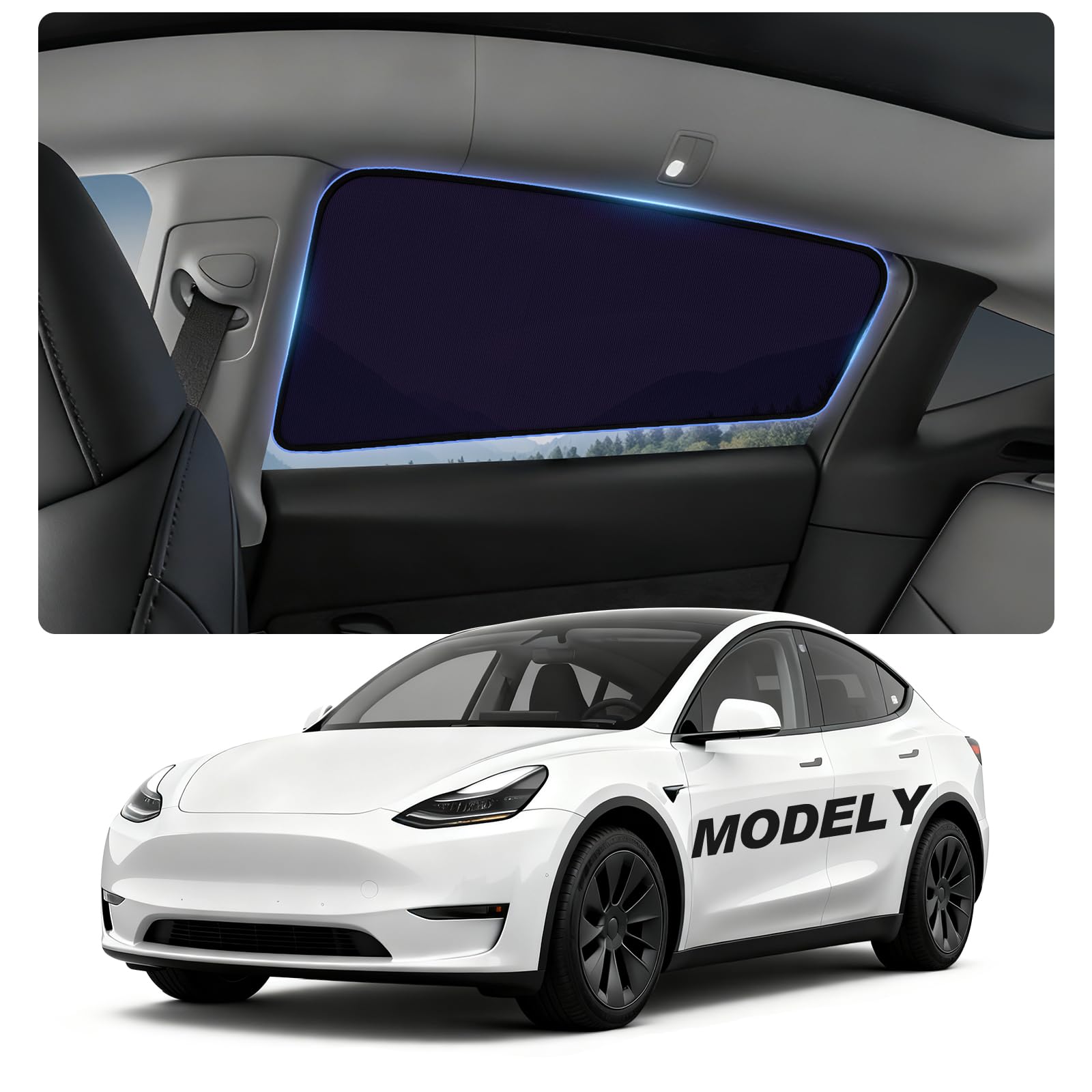 Tesla Model Y/Juniper Rear Window Shades 2020-2026, 2PCS