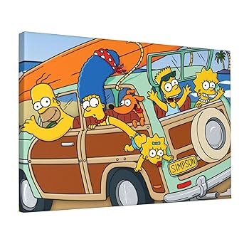 額装品/Family Dog/ケーシー・シンプソン/アート/ポスター/インテリア Amazon.co.jp: アートパネル ザ・シンプソンズ アートポスター