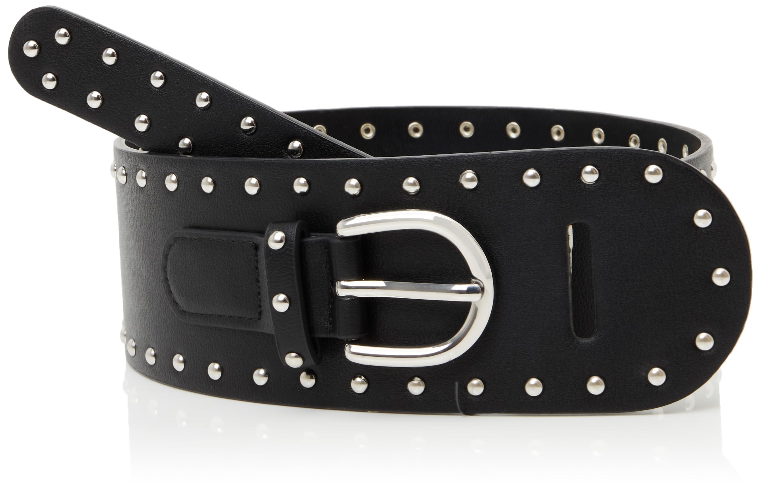 Cinturón Ancho Tachas - Black - Mujer Talla 95 Desigual