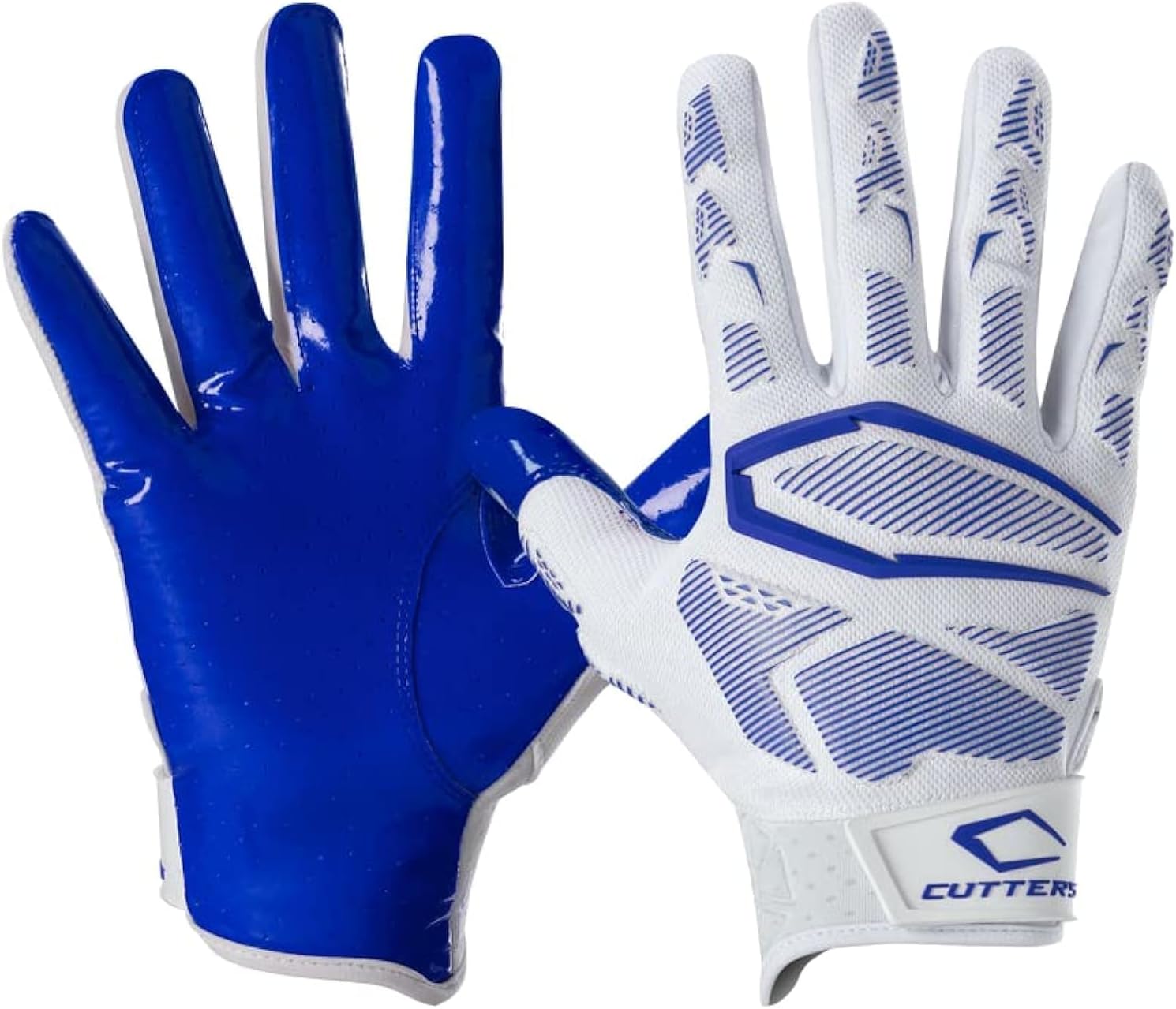 Cutters Gamer Padded Football Glove. All Purpose Players, Receivers, Lineman. Extra Grip.