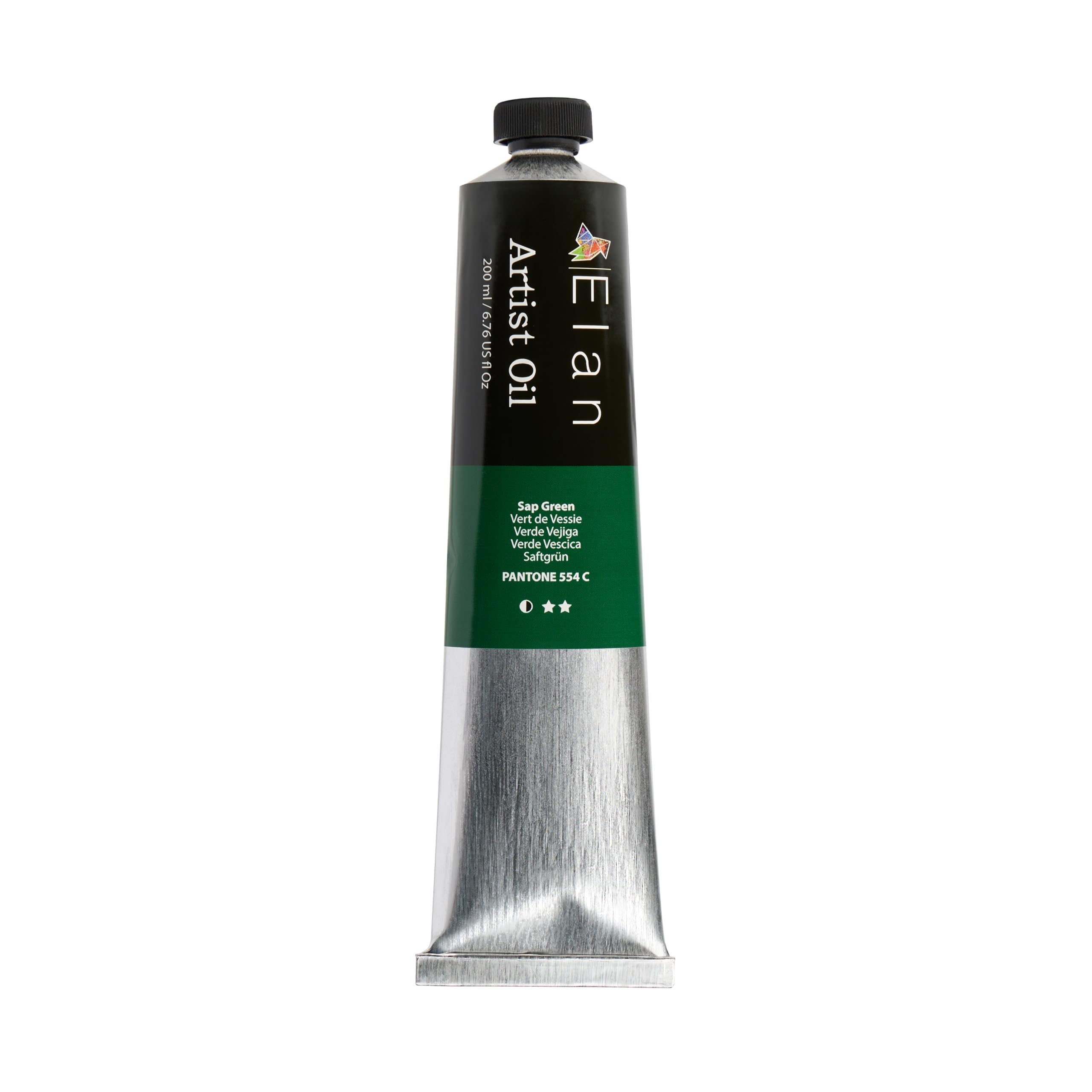 Elan Sap Green Oil Paint 200ml Tube