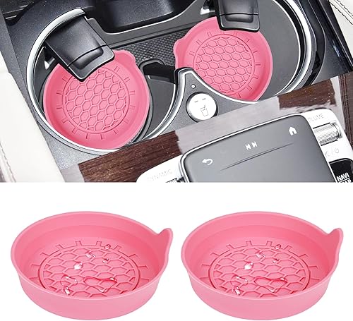 Amooca Portavasos universales para automóvil, impermeables, antideslizantes, a prueba de derrames, accesorios para el interior del automóvil,