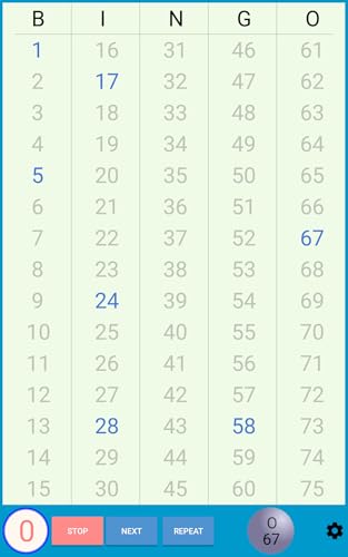 Bingo Caller