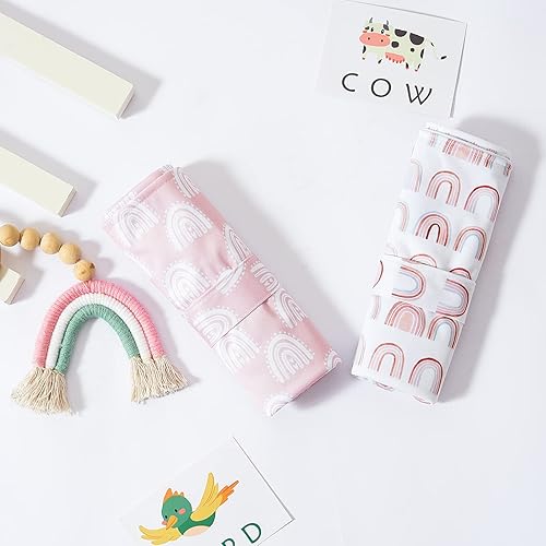 Miniatura 7 de Cambiador de pañales para bebé, cambiador portátil lavable, tapete cambiador de viaje plegable para bebé, regalos de ducha para recién nacidos,