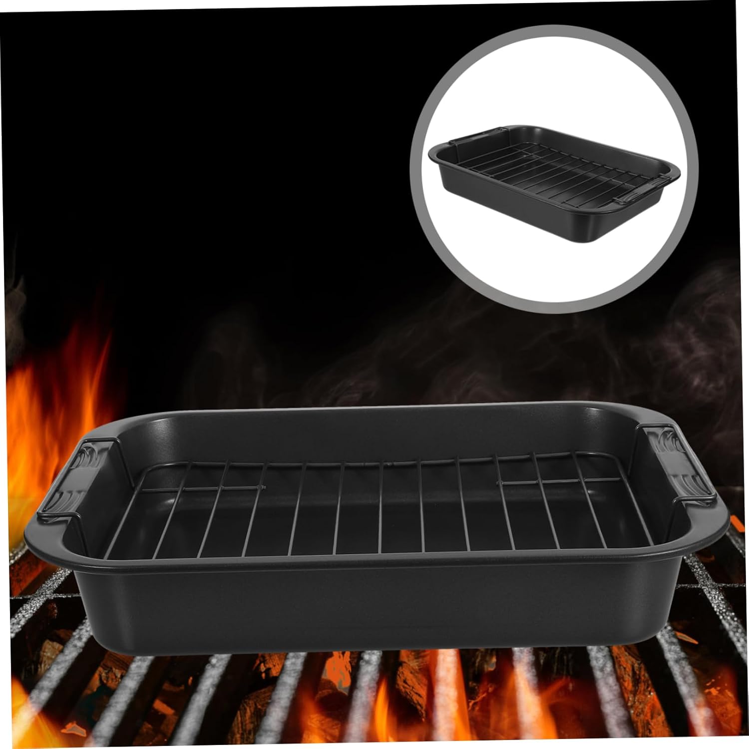 BESTOYARD Non-stick Baking Pan Rack Deep Cake Pan Easy to Steel for Home Restaurant