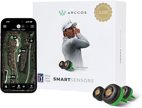 Miniatura 10 de Arccos Smart Sensors: sistema automático de seguimiento de juegos de golf, telémetro GPS alimentado por IA y distancias de club inteligente