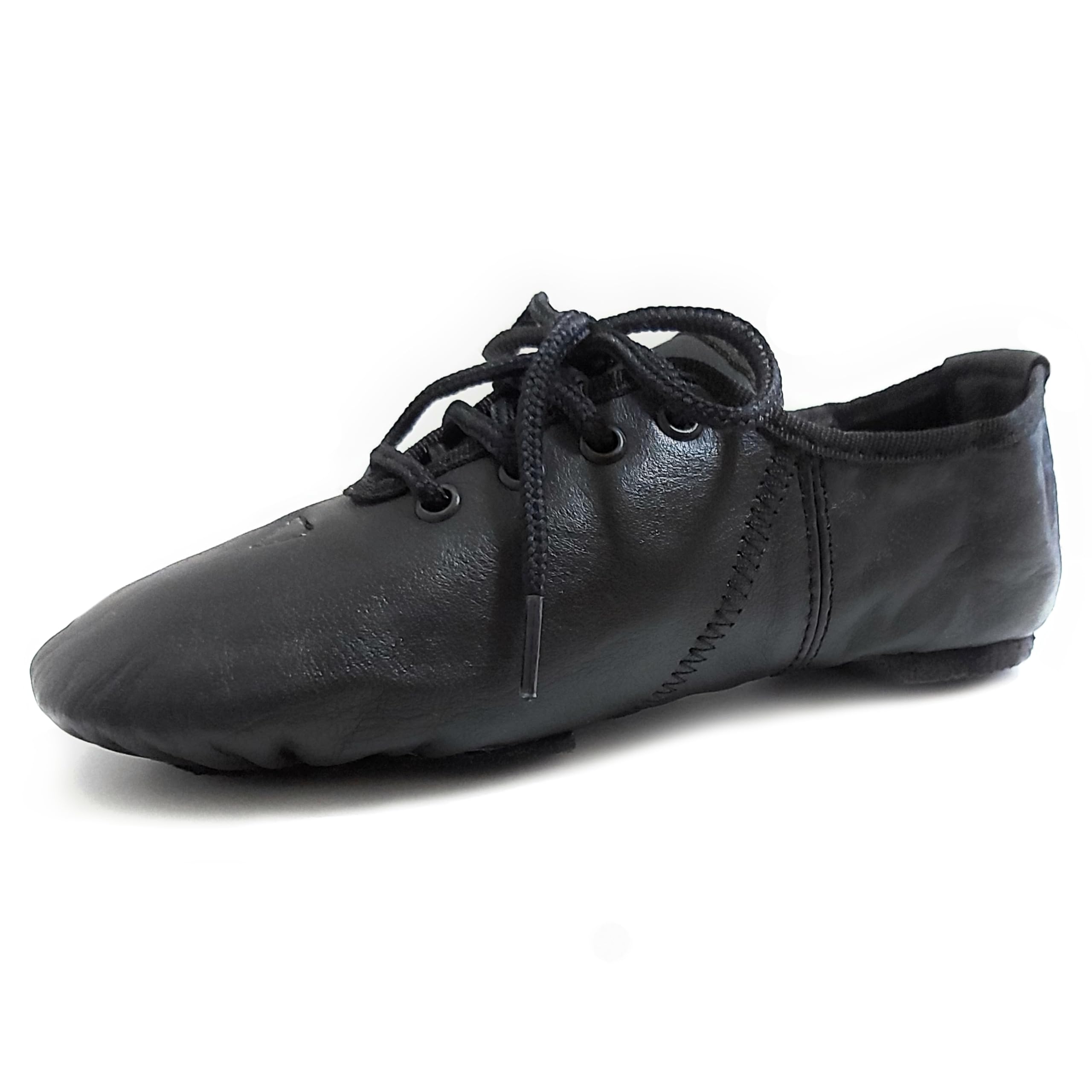 Jazz Shoes - Zapatos de baile modernos de cuero negro con suela dividida