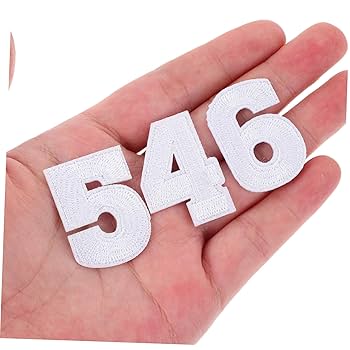 Amazon | ARTSEWPLY 3セットの数字刺繍パッチ アイロン接着可能