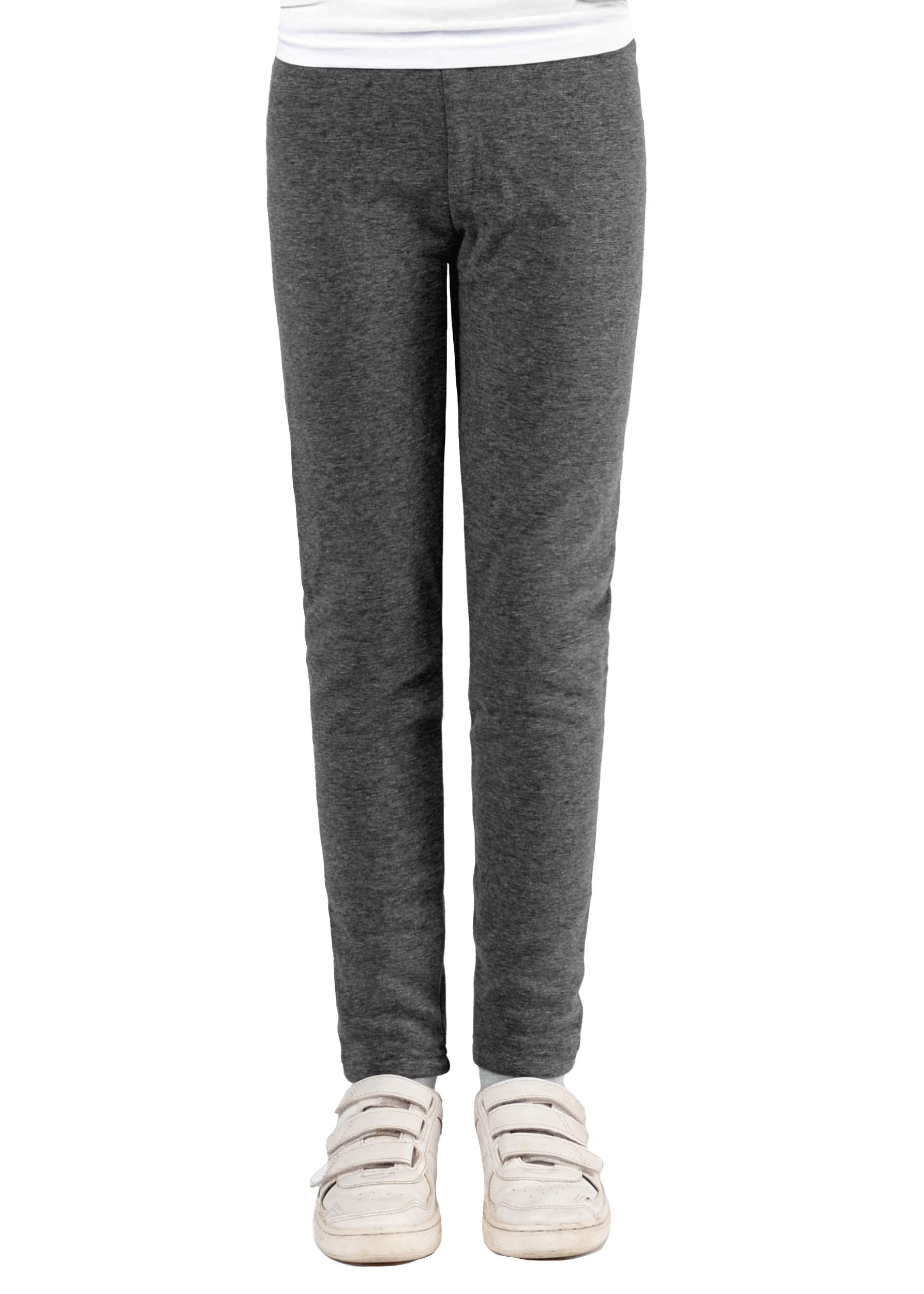 Staccato Leggings termici da bambina, foderati, elastici, caldi, morbidi, per bambini e bambini, singoli o in pratica confezione da 2