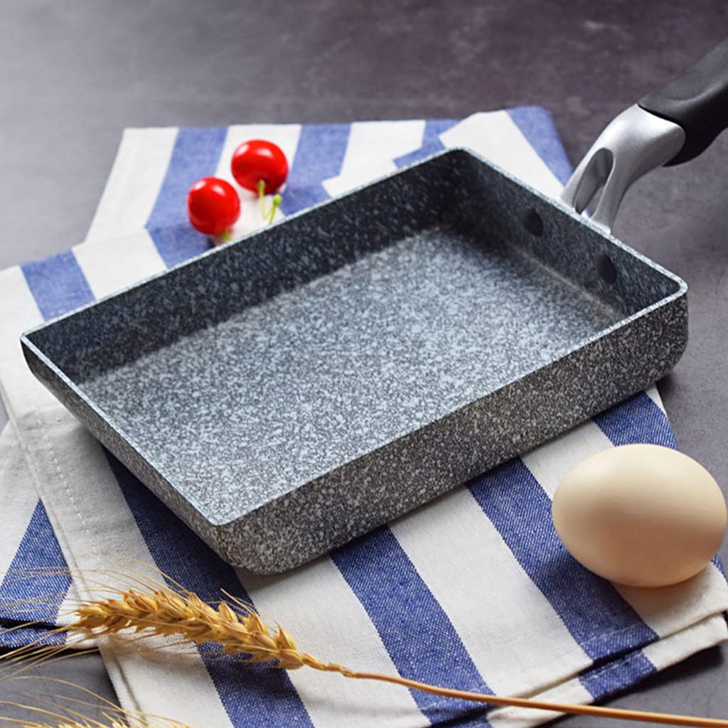 Japanese Omelette Rectangle Frying Pan Non-Stick Tamagoyaki Rolled Egg Cooker with Anti Scalding Handle Kitchen Cookware