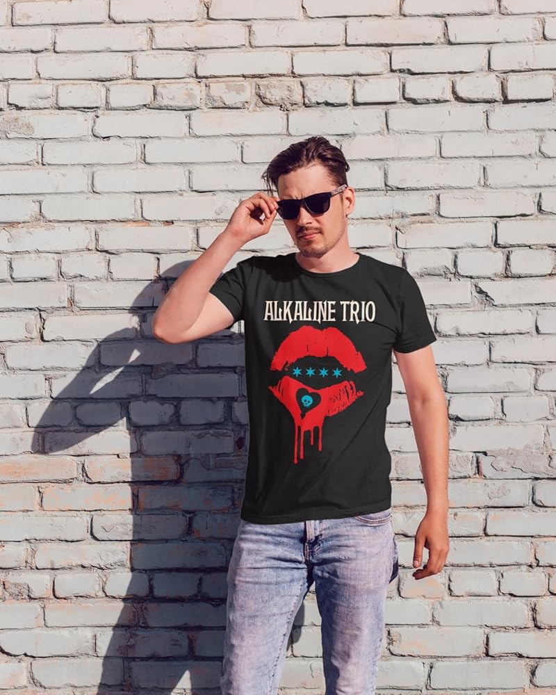 Amazon.com: Alkaline Trio Band T Shirt Riot Fest Lips Adult