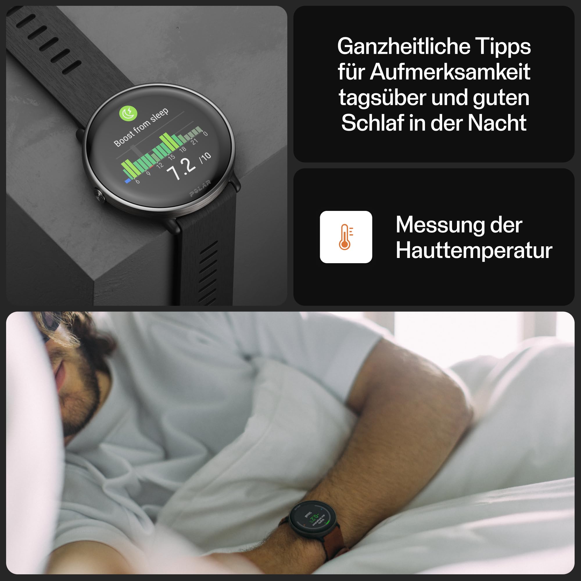 Polar Ignite 3 – Fitness- und Wellness-Smartwatch mit GPS, Schlafanalyse, AMOLED-Display, 24/7-Activity Tracker, Pulsmessung, personalisierten Trainingseinheiten und Sprachführung in Echtzeit