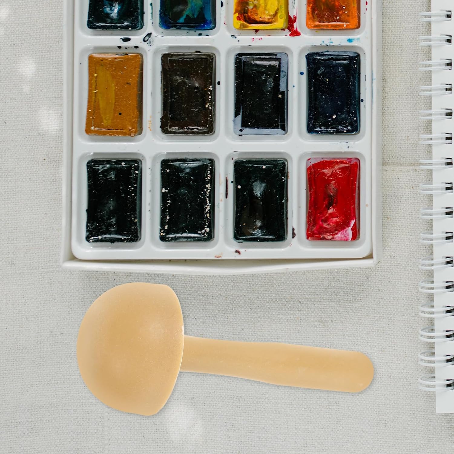 Beatifufu 10Pcs Plastic Ink Roller Printmaking Tool for Painting Drawing Rubbing with Comfortable Grip for DIY Art and Craft Projects