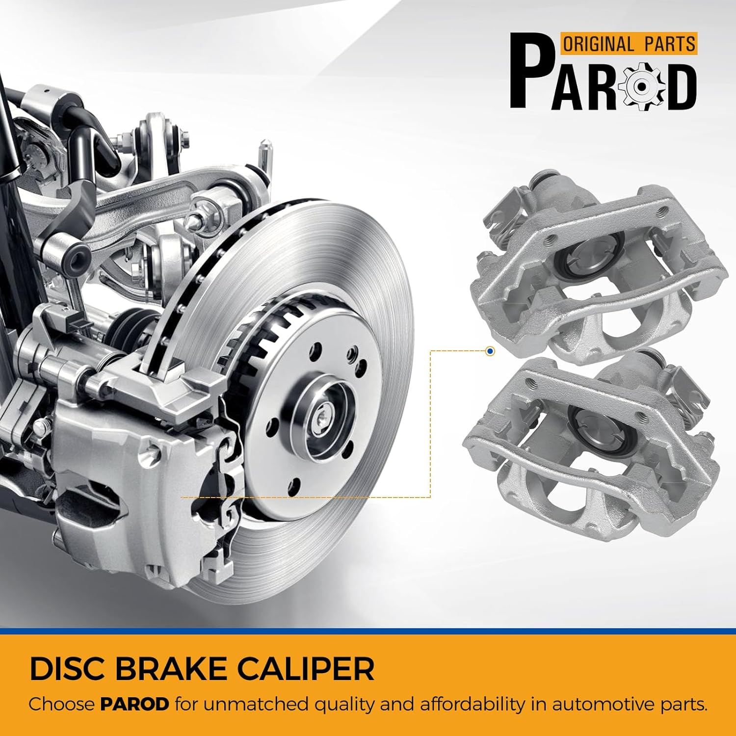 PAROD 18B5299 18B5298 Rear Disc Brake Caliper with Bracket Fit for 2011-2014 Ford Edge, 2011-2015 Lincoln MKX
