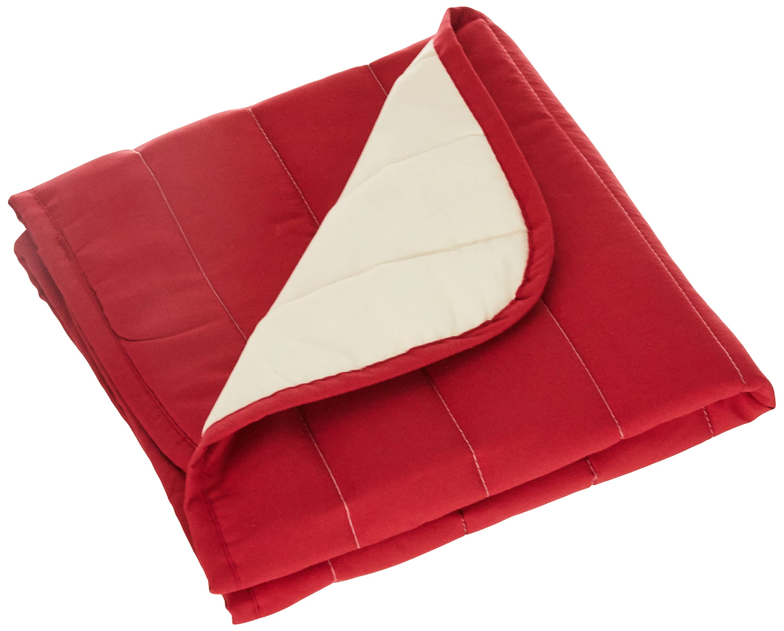 Italian Bed Linen Doubleface Pillow 60x100cm Bordeaux/Cream