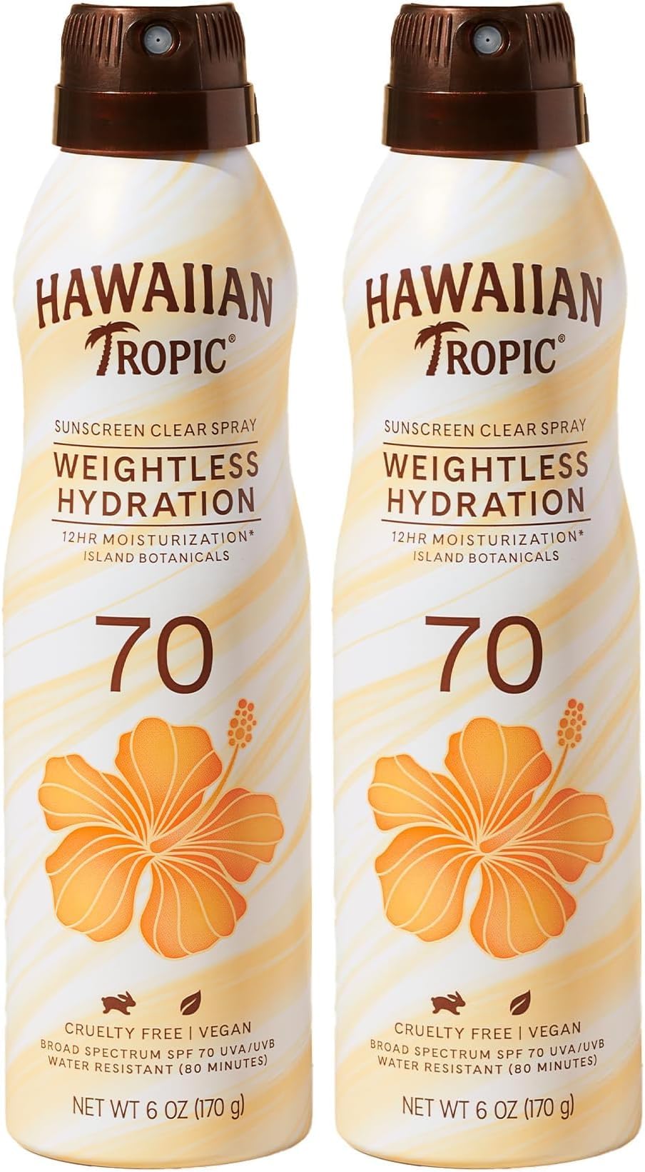 Sunscreen Spray SPF 70 | Weightless Hydration | Clear Spray | Oxybenzone Free | 6oz