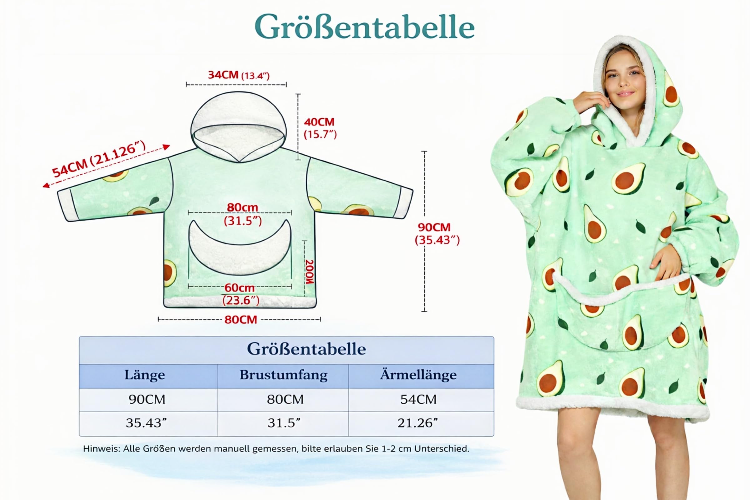Sudadera con capucha de gran tamaño, manta de franela con mangas y bolsillo frontal, para adultos, mujeres, hombres, adolescentes, amigos, talla única