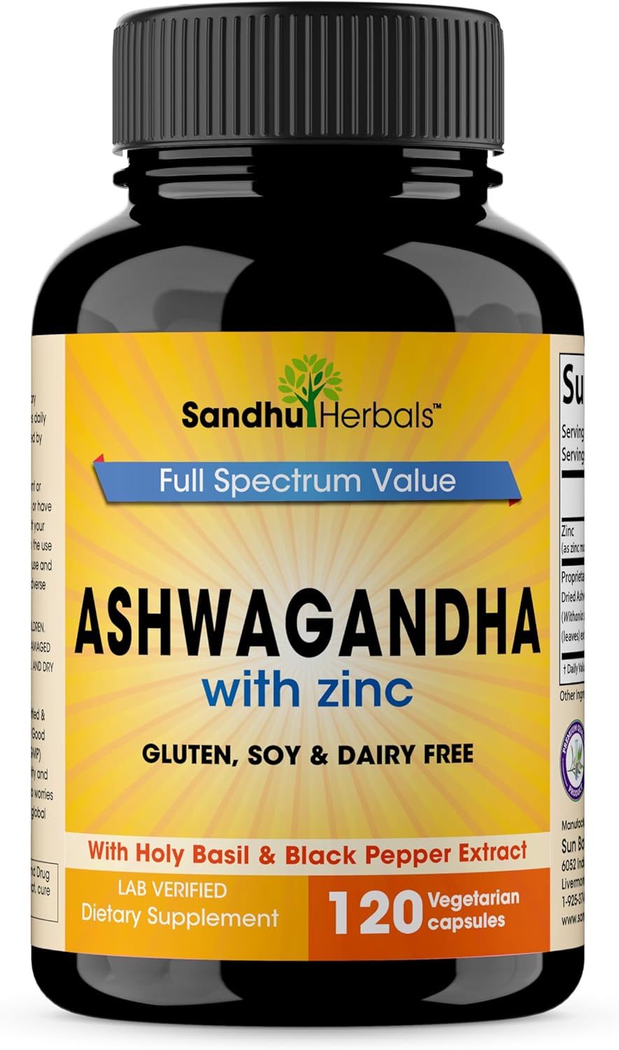 SANDHUHERBALS Sandhu Herbals Sea Moss 16 in 1 Supplement & 4 in 1 Ashwagandha Supplement| Supports Immune Health & Overall Wellness