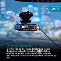 Vista 2 de Escort MAX 360c - Detector de radar láser habilitado para WiFi y Bluetooth, protección de 360°, alcance extremo, alertas de voz, compatible