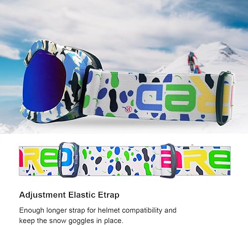 Miniatura 5 de Kids Ski Goggles Snow Snowboard Goggles for 3-12 Years Boy