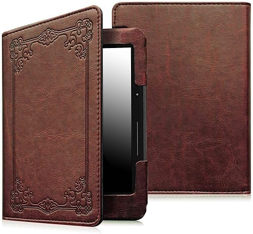 Fintie Funda tipo libro para Kindle Paperwhite de 6" 2012-2017 (modelo núm. EY21 y DP75SDI)  Funda de piel vegana a prueba de golpes con apagado y