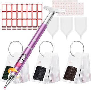 benote Diamond Art Painting Pen Refillable Wax Pen, Diamond Art Painting Storage Containers Large Bead Storage 100pcs Bags, Loose Leaf Binder Rings, Diamond Tray, Diamond Paint Accessories Tools