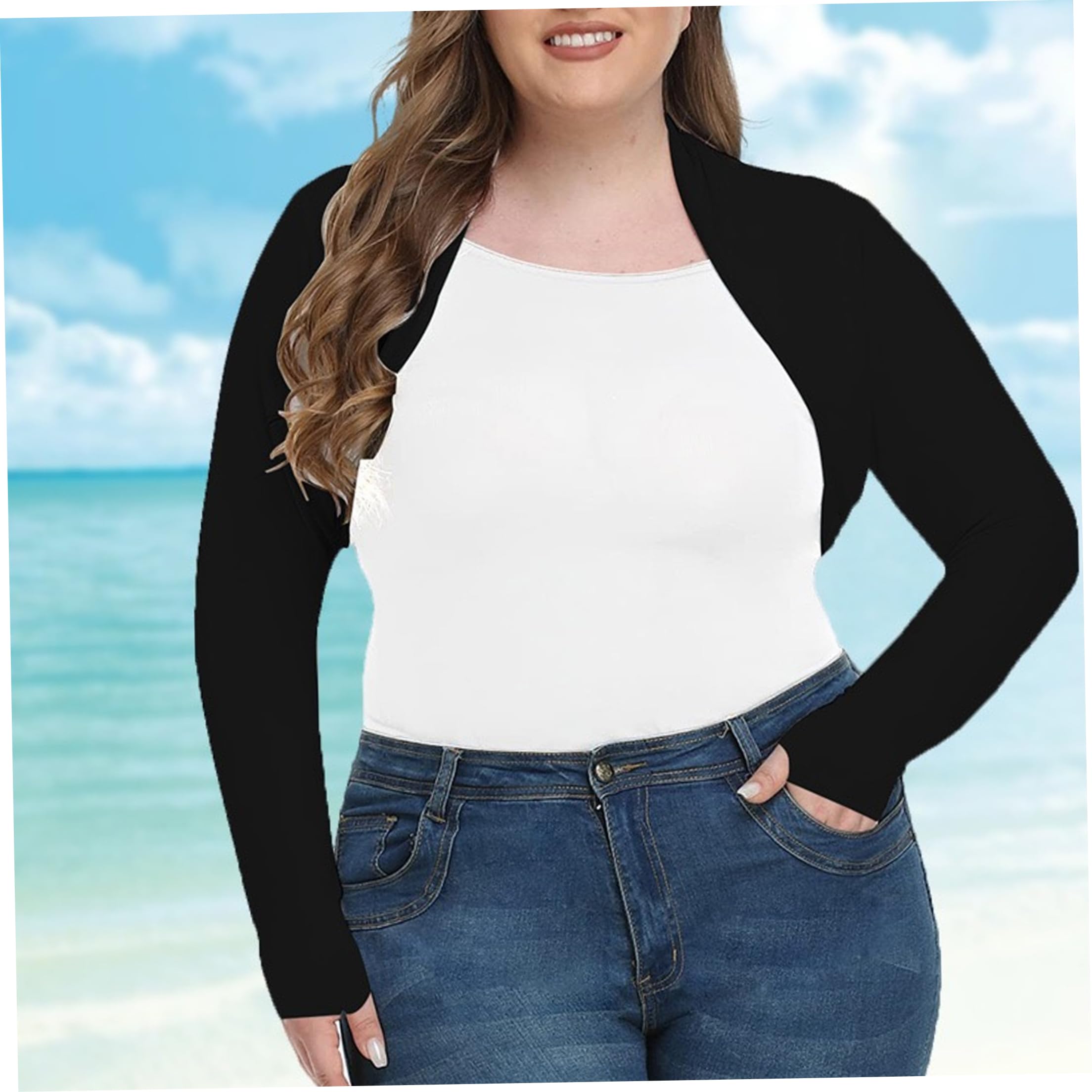 Manchons de bras de taille, 2 pièces, manchons bras châle respirants, housses Protection solaire à haute élasticité et à séchage rapide pour femmes