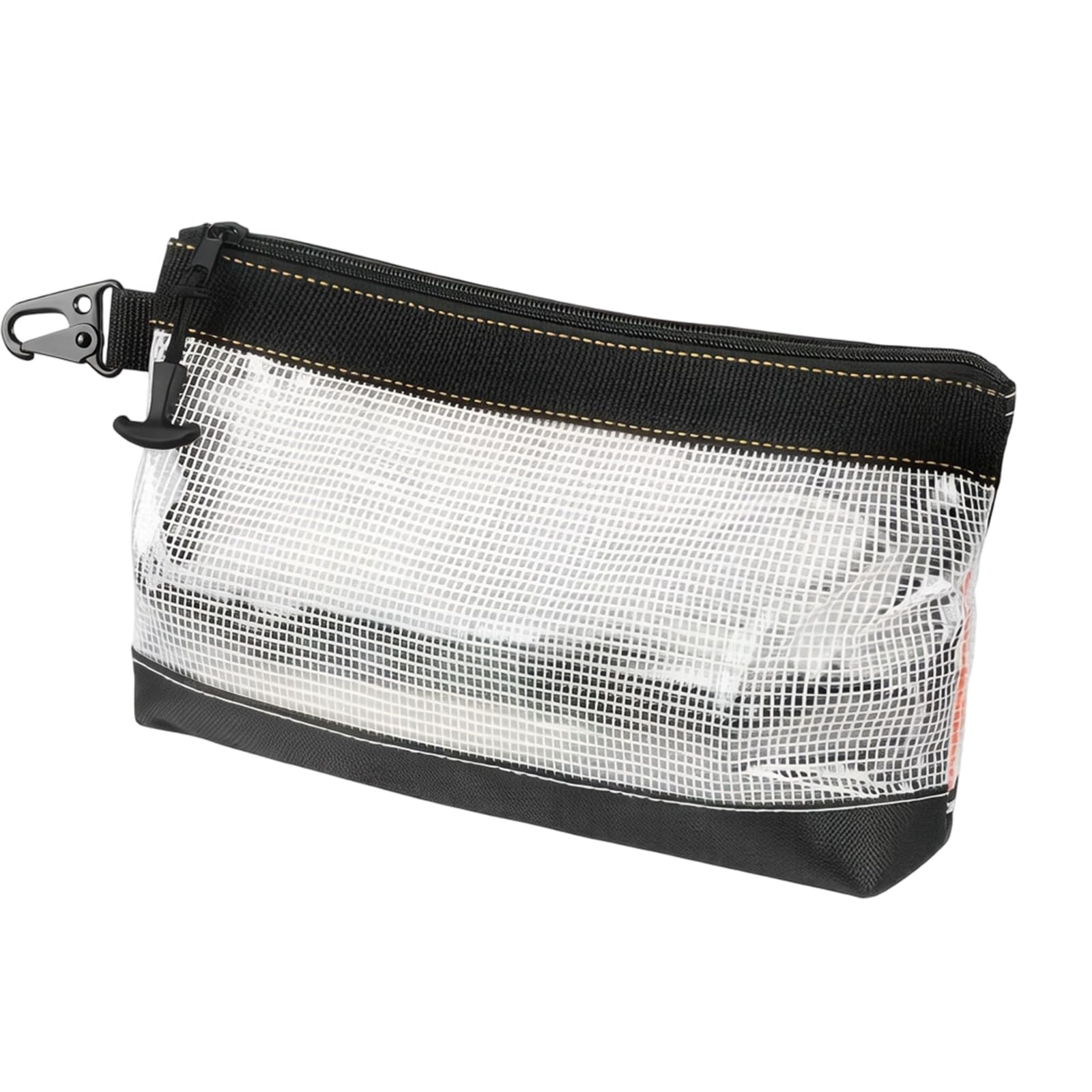 Xinsheinelry Compact Zippered Tool Organizers Pouches with Metal Hook Multipurpose Slide Bag Utility Bag for Craft and Home Repair Thin Tool Carriers