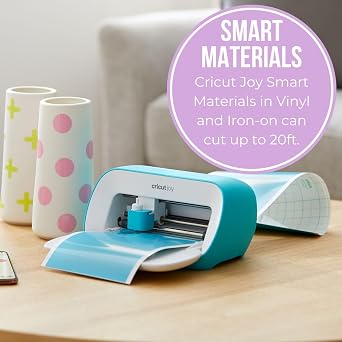 Cricut Joy Machine Bundle with 7 Smart Iron-On Rolls - Compact Cutting Machine for Iron-On Vinyl, T-Shirts, Hats & DIY Crafts