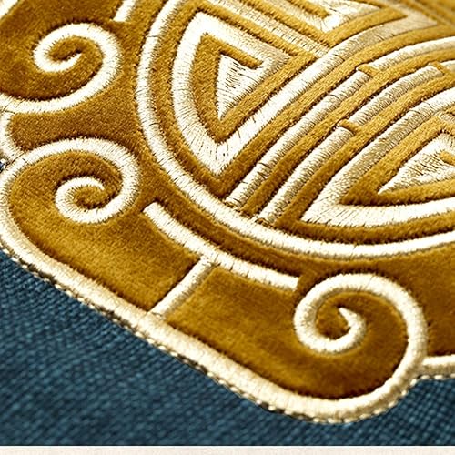 Miniatura 6 de Almohadillas suaves y cómodas para silla de sala de estar, balcón, cojín chino antideslizante, cojín de asiento bordado de lino de algodón, color