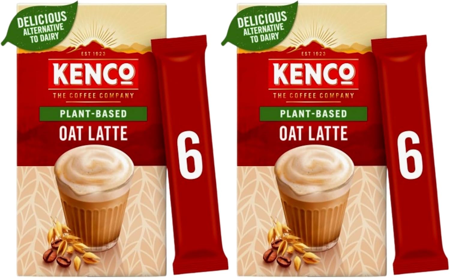 Coffee Multipack With 2x Kenco Plant Based Oat Latte Sachets 93.6g 6