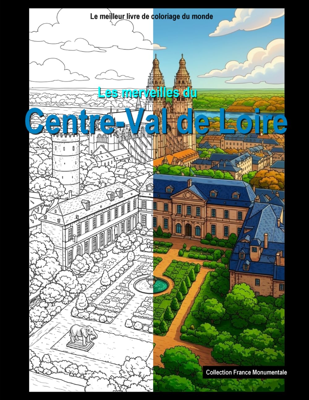 Les merveilles du Centre-Val de Loire: Un livre de coloriage (Francia monumental)