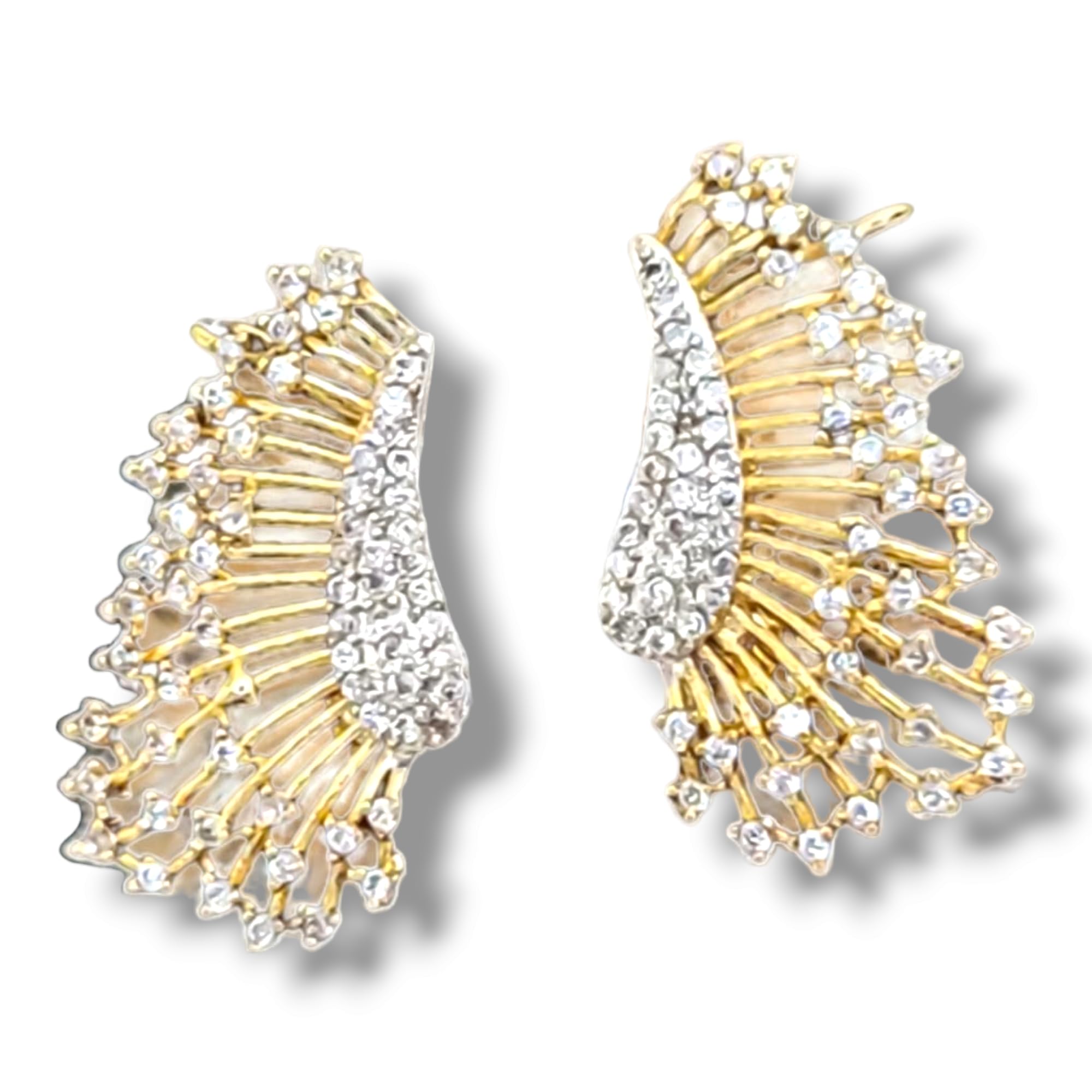 ROYAL NEEDS ; YOUR HIGHNESS High gold plated diamond studded Earrings for women | American diamond earrings (B0CF4P6718) Amazon Price History, Amazon Price Tracker