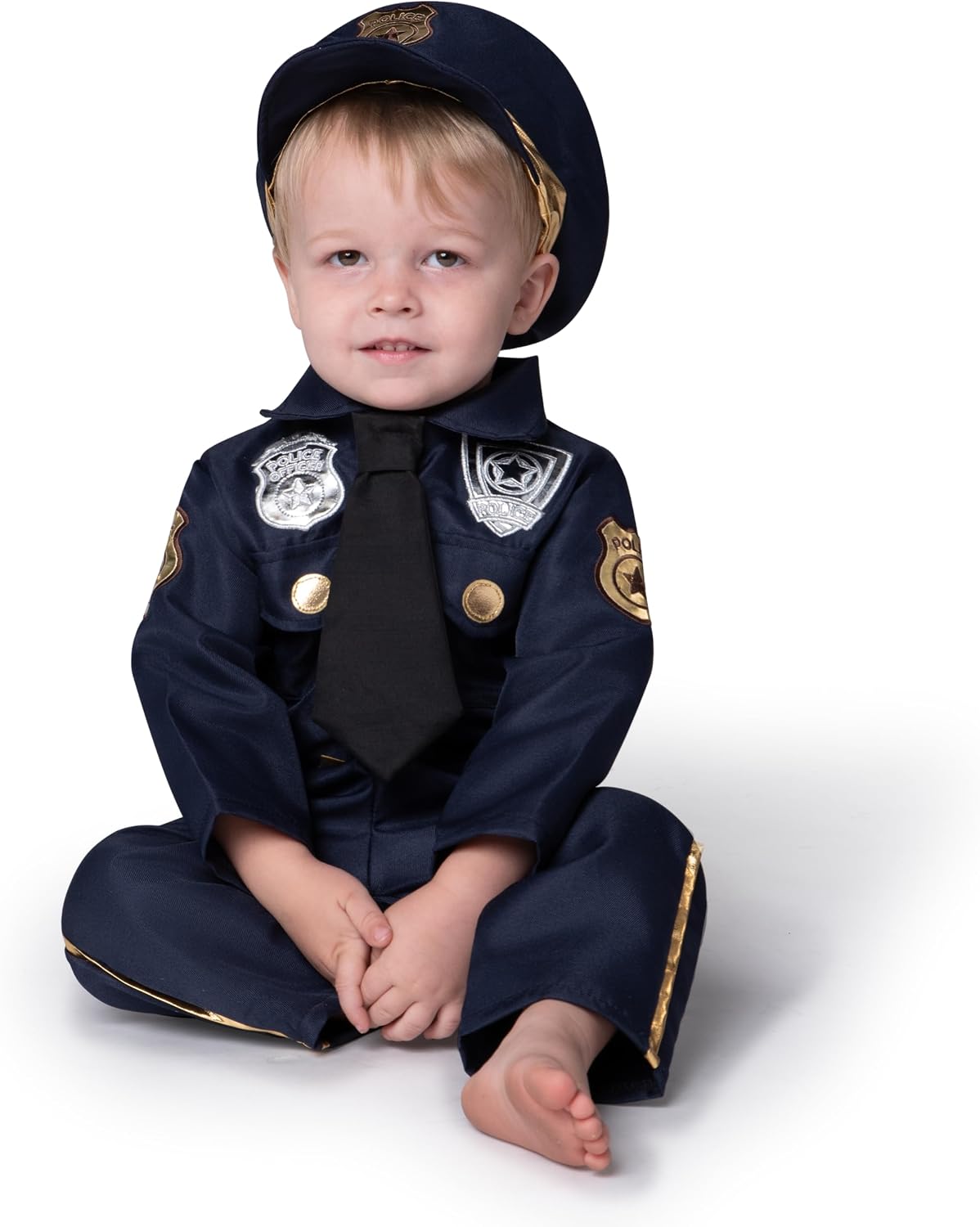 Spooktacular Creations Halloween Toddler Police Costume, Police Costume kids baby Halloween School Dressup Party