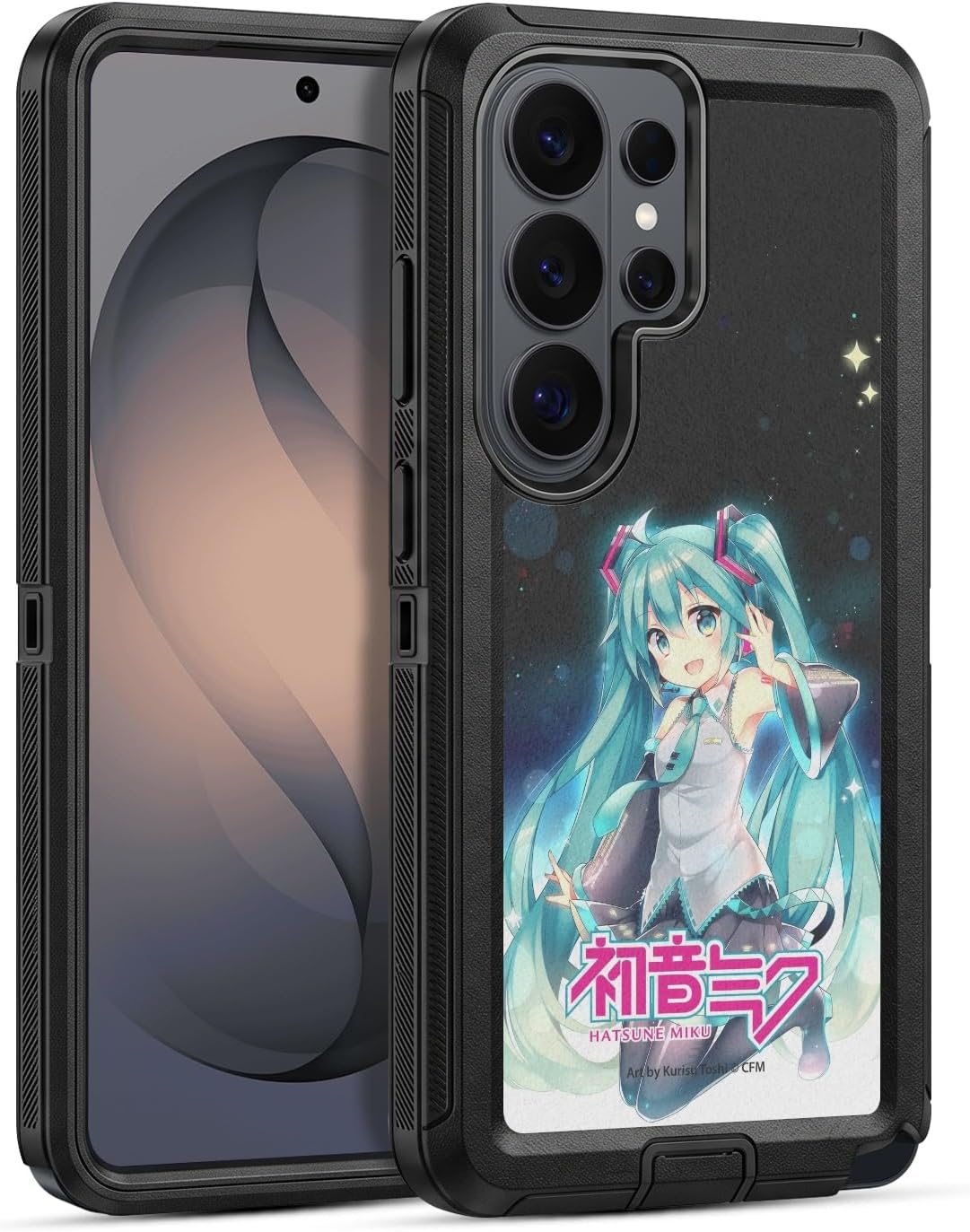 Head Case Designs Officially Licensed Hatsune Miku Night Sky Graphics Ultra-Armoured Shockproof Case [Military Grade Protection] Compatible with Samsung Galaxy S26 Ultra