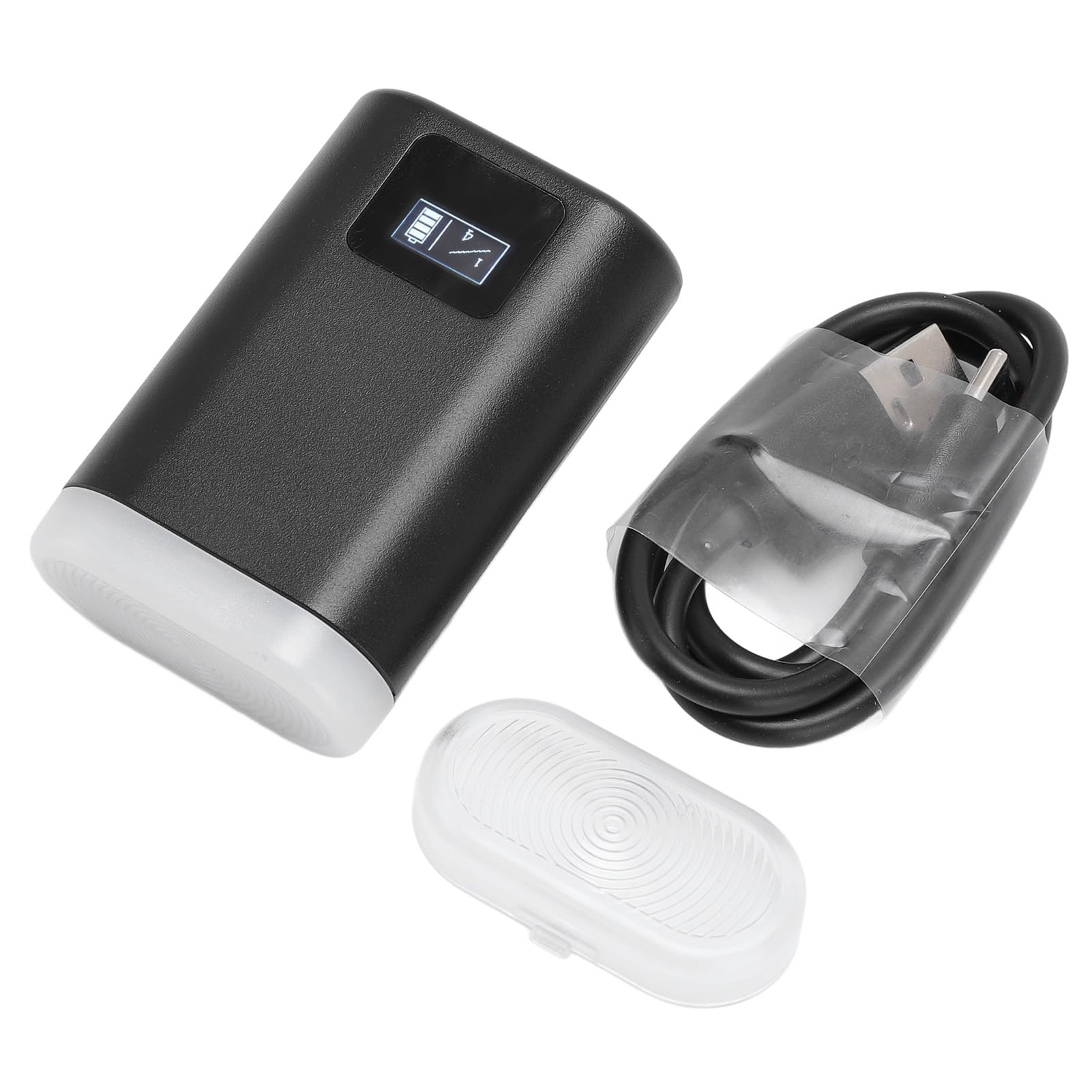 Rechargeable Digital Camera Flash, Universal Brightness Adjustable 5600K Flash, Hot Shoe mount (Black)