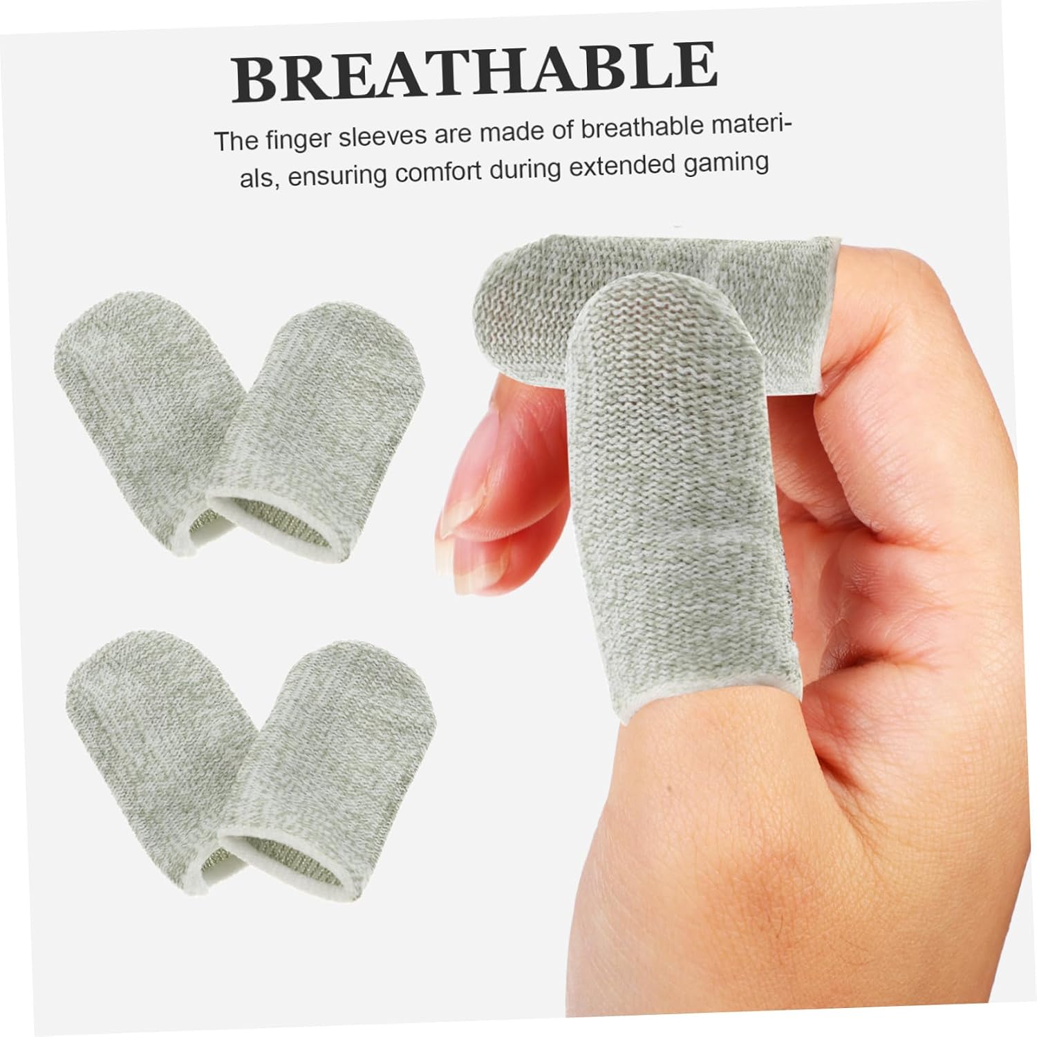 200pcs for Sweaty Hands Gaming Finger Sleeves Thumb Protectors Sweat-Resistant Finger Covers
