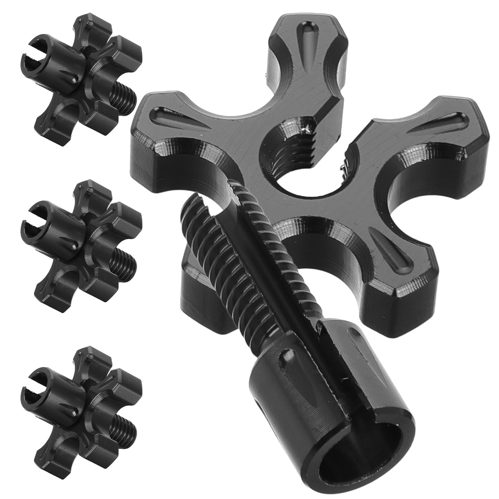 Ajustador de cable de embrague 8 MM negro para motos de gran cilindrada y cuatrimotos ATV